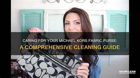 michael kors fabric purse cleaner|Michael Kors care card.